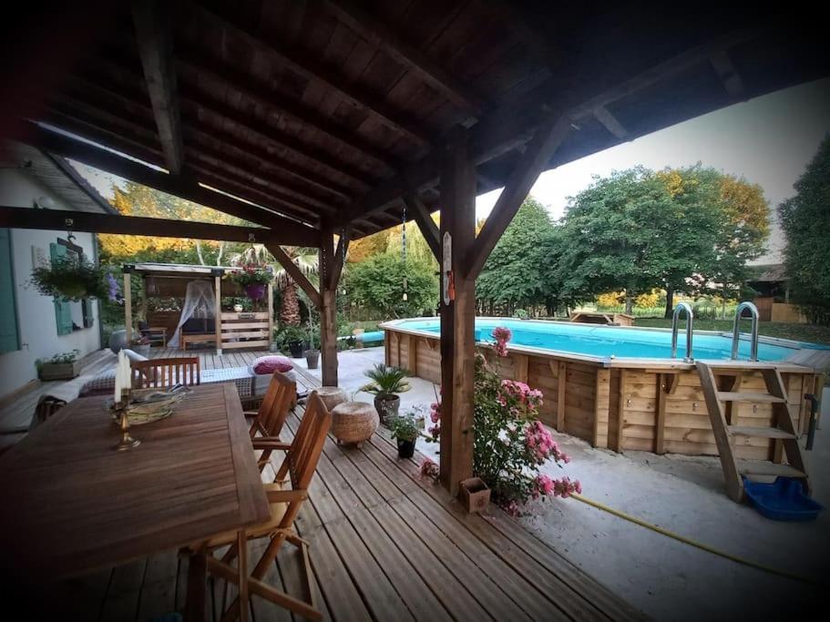 Maison Avec Piscine Proche Des Thermes Mauleon-D'armagnac Экстерьер фото